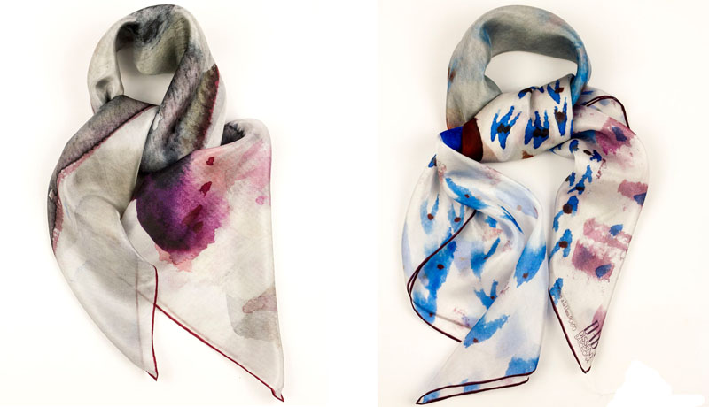 Pañuelos seda moda elegantes en la tienda online de fulares - Daba Disseny Barcelona