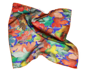 Pañuelo de seda arte modernista cuello primavera verano Daba Disseny Barcelona - Pequeños pañuelos de seda